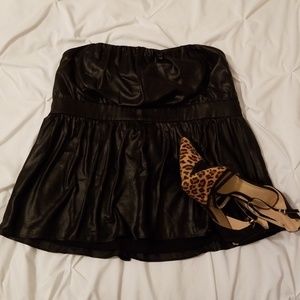 Leather look Lane Bryant Top